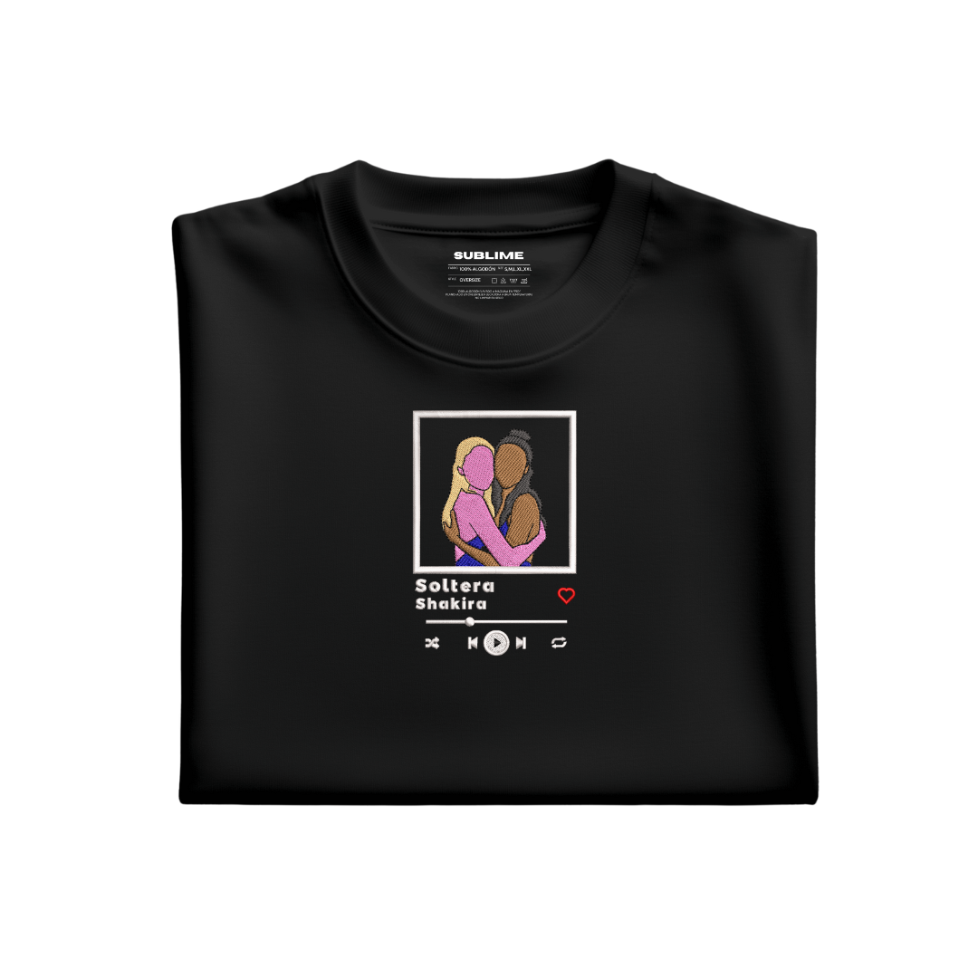 Camiseta Reproductor Spotify Negro Color