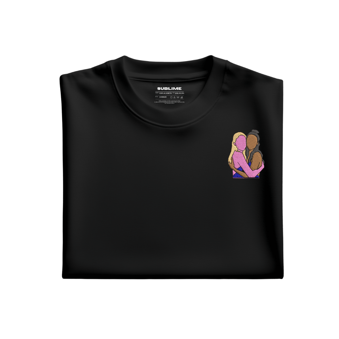 Camiseta Retrato Negro Color