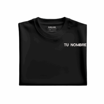 Camiseta Tu Nombre Negro