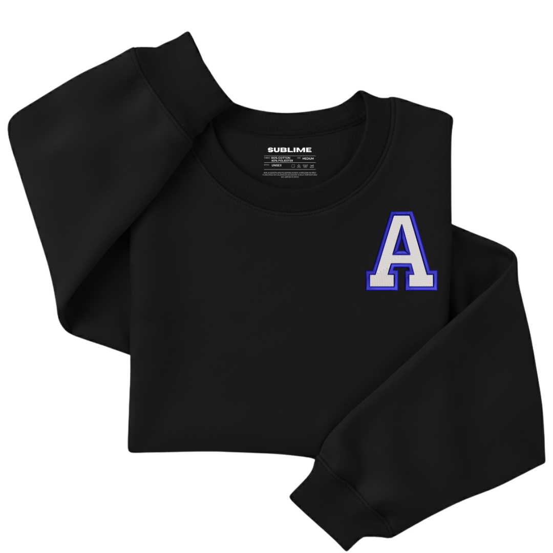 Sudadera Inicial College Negra