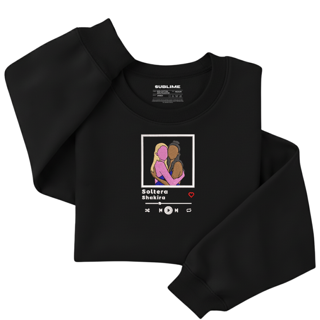 Sudadera Reproductor Spotify Negra Color