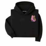 Sudadera con Capucha Retrato Negro Color