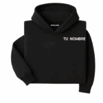 Sudadera con Capucha Tu Nombre Negro
